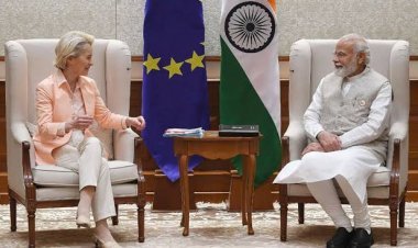 प्रधानमंत्री नरेन्द्र मोदी ने नई दिल्ली में यूरोपीय आयोग की अध्यक्ष उर्सुला वॉन डेर लेयेन के साथ बातचीत की
