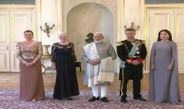 डेनमार्क की प्रधानमंत्री के साथ भारतीय प्रधानमंत्री की बैठक