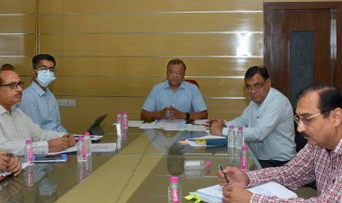 बड़ी पेयजल परियोजनाओं के लिए भूमि आवंटन कार्य  को प्राथमिकता दें जिला कलेक्टर- एसीएस पीएचईड़ी