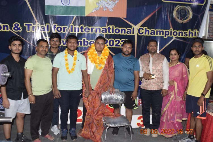 भारतीय शक्ति खेल संघ द्वारा मुजफ्फरनगर के आर्यन वर्मा का भव्य स्वागत