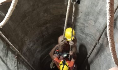 एसडीआरएफ के कॉस्टेबल सुशील कुमार ने जीता दिल,कुएं से जिंदे व्यक्ति को सकुशल बाहर निकाला