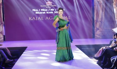 अभिनेत्री ज्योति सक्सेना ने ऐस डिजाइनर काजल अग्रवाल के लिए शो स्टॉपर के रूप में अपने शानदार वॉक के साथ पुरे शो मे लाई रौनक