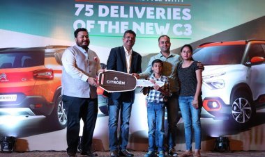 पेरिस मोटोकॉर्प ने ला मैसन सिट्रोन दिल्ली शोरूम में 75 नई सी3 कारों की डिलीवरी कर मनाया भारत का 75वाँ स्वतंत्रता दिवस