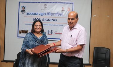 एजुकेट गर्ल्स संस्था ने राजस्थान स्कूल शिक्षा परिषद के साथ किया समझौता ज्ञापन