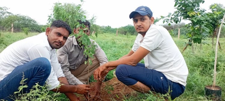 जन्म दिन पर पेड़ लगा कर पर्यावरण संरक्षण का संदेश दिया