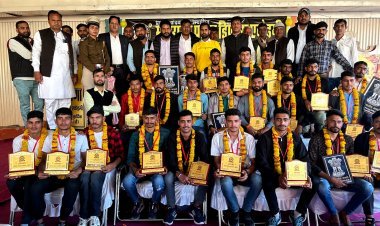 महाराणा प्रताप डिफेंस एकेडमी में प्रतिभा सम्मान समारोह आयोजित