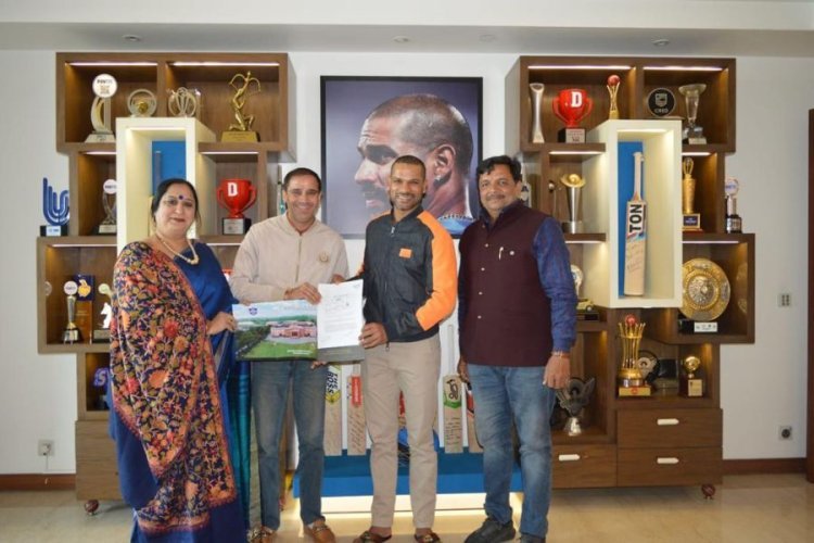 शिखर धवन के डा वन स्पोर्ट्स ने ब्लूमिंग डेल्स इंटरनेशनल स्कूल श्री गंगानगर के साथ किया राजस्थान की पहली विश्व स्तरीय खेल प्रशिक्षण अकादमी का शुभारंभ