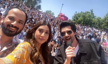 अपनी अपकमिंग फिल्म दोनों का प्रमोशन करने जयपुर आए राजवीर देओल और पलोमा ढिल्लो