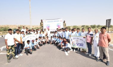 मुनाबाव : बीएसएफ जवानों ने दिया स्वच्छता फ्रीडम रन के जरिए स्वास्थ्य के प्रति जागरूकता का संदेश