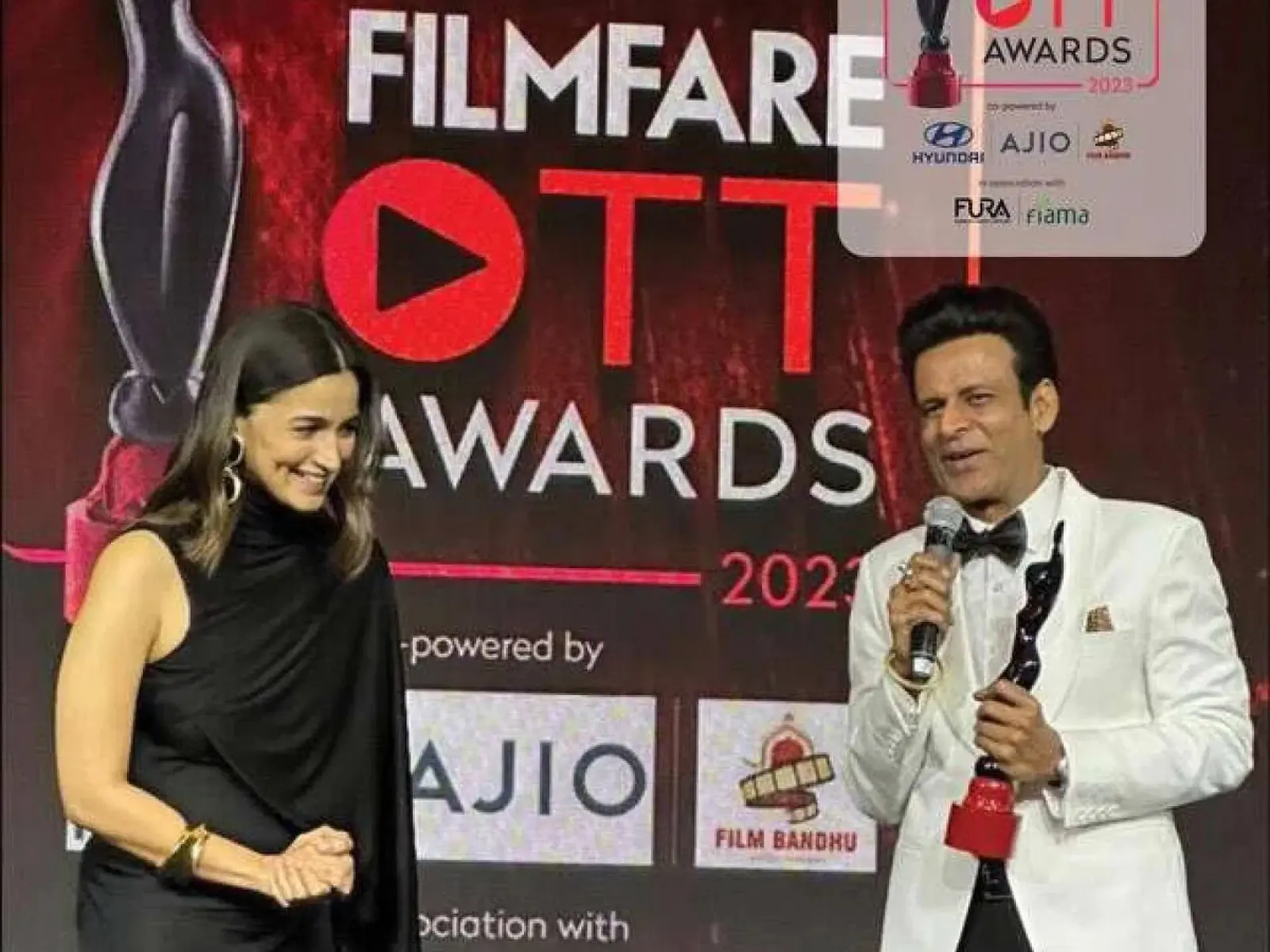 फिल्मफेयर ओटीटी अवार्ड्स 2023: आलिया भट्ट और मनोज बाजपेयी ने जीते बेस्ट एक्टर्स के अवॉर्ड