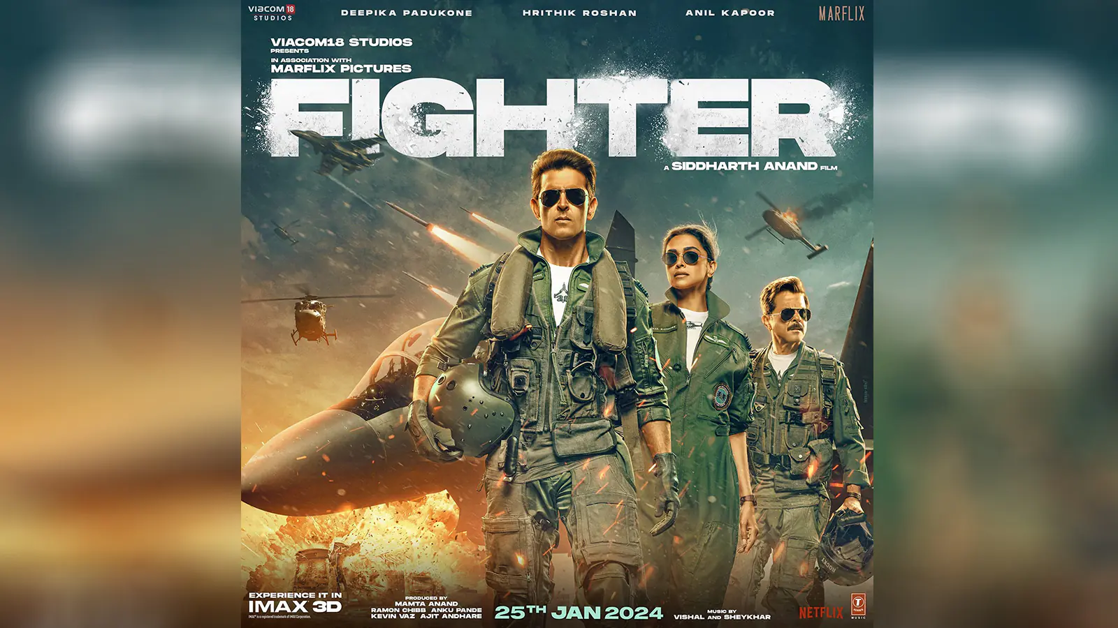 फाइटर का काउंटडाउन शुरू, 25 जनवरी को सिनेमाघरों में एरियल एक्शन का धमाल