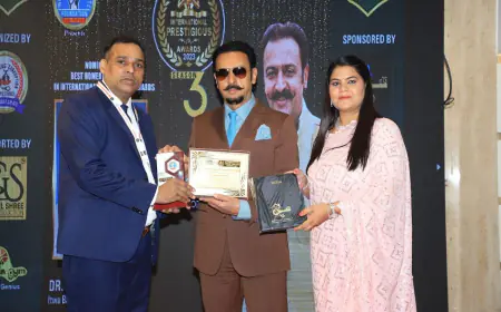 डॉक्टर भास्कर शर्मा को मिला इंटरनेशन प्रेस्टीजियस अवॉर्ड