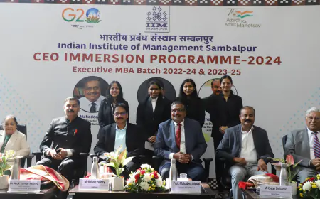 आईआईएम संबलपुर ने एक्जीक्यूटिव एमबीए के लिए सीईओ इमर्शन प्रोग्राम का आयोजन किया
