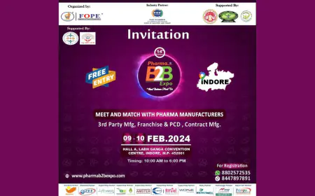 फार्मा बी2बी एक्सपो 2024 9-10 फरवरी को लाभ गंगा कन्वेंशन सेंटर, इंदौर में होगा