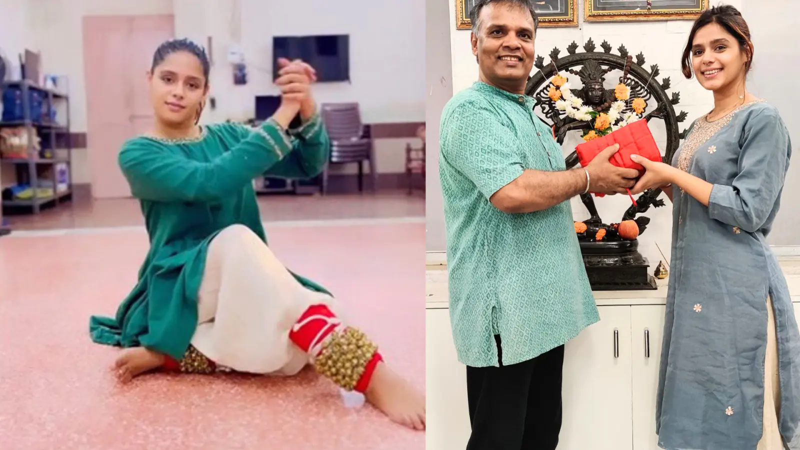जान्हवी कपूर, कंगना रनौत के बाद अभिनेत्री प्रणति राय प्रकाश ने भारतीय शास्त्रीय गुरु राजेंद्र चतुर्वेदी से सिख रही है कत्थक