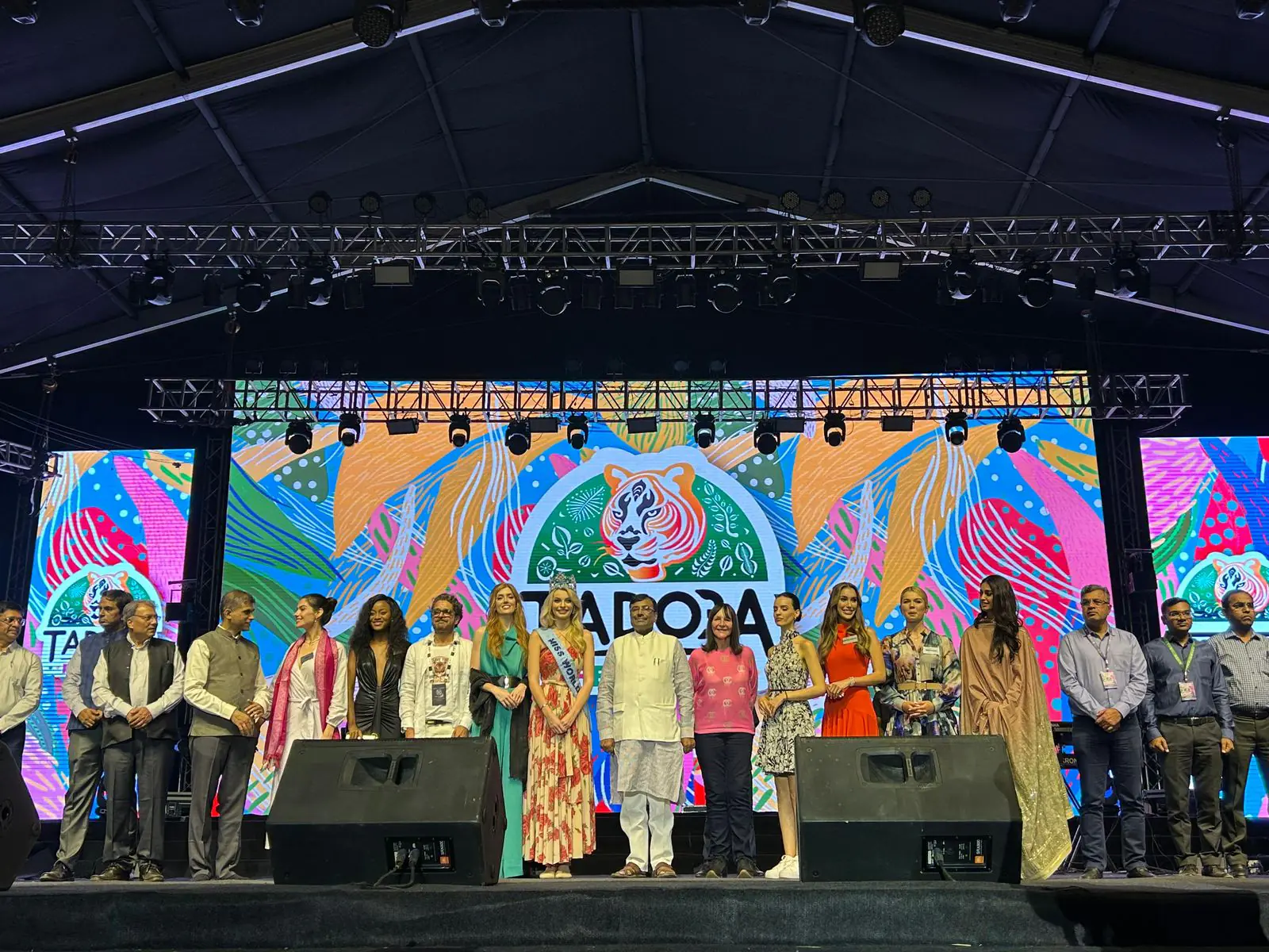 मिस वर्ल्ड प्रतियोगियों ने 'ताडोबा महोत्सव' का दौरा किया