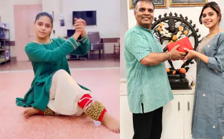 जान्हवी कपूर, कंगना रनौत के बाद अभिनेत्री प्रणति राय प्रकाश ने भारतीय शास्त्रीय गुरु राजेंद्र चतुर्वेदी से सिख रही है कत्थक