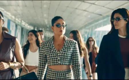 क्रू के गीत 'घागरा' के साथ स्टेज पर आग लगाएंगी तब्बू, करीना कपूर खान और कृति सेनन