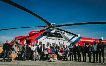 उत्तराखंड में आदि कैलाश के लिए पहली हेलीकॉप्टर यात्रा का शुभारंभ