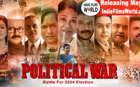हिंदी फ़िल्म 'पॉलिटिकल वॉर' इंडी फिल्म्स वर्ल्ड डॉट कॉम पर होगी स्ट्रीम
