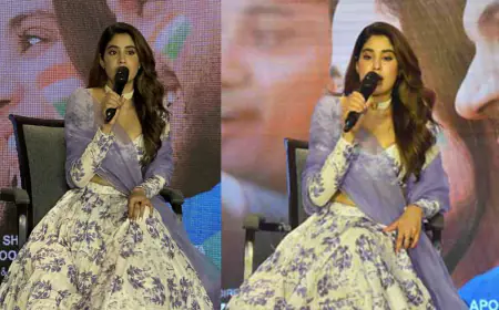 'मिस्टर एंड मिसेज माही' के प्रमोशन के लिए जयपुर पहुंचीं जान्हवी कपूर