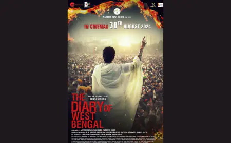 'द डायरी ऑफ वेस्ट बंगालः ए बोल्ड एक्सप्लोरेशन ऑफ हिस्ट्री, कल्चर एंड कंट्रोवर्सी' 30 अगस्त को रिलीज हो रही है, जिसमें अर्शिन मेहता, यजुर मारवाह और गौरी शंकर मुख्य भूमिका में हैं