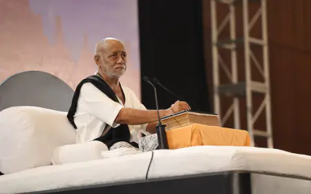 योग्यकर्ता में विश्व विख्यात संत मोरारी बापू की रामकथा का आयोजन 