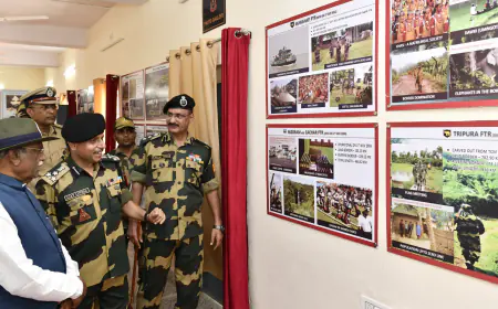 राज्यपाल श्री बागडे ने बीएसएफ की सांचू पोस्ट का निरीक्षण कर सैनिकों के समर्पण की सराहना की