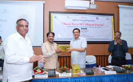 मेरा भारत मेरा युवा पर एक दिवसीय संगोष्ठी का आयोजन युवाओं में निहीत ऊर्जा का उपयोग राष्ट्र निमार्ण में सहायक डॉ. कर्नाटक