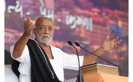 मोरारी बापू की रामकथा की तैयारी में राजकोट आध्यात्म के रंगो में रंगा