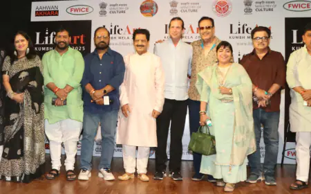हॉलीवुड प्रोड्यूसर रैन मोर , गायक उदित नारायण, दीपक पराशर की उपस्थिति में 'लाइफआर्ट कुंभ मेला 2025' रचेगा नया इतिहास 