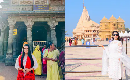 अभिनेत्री शनाया शर्मा ने फिल्म अजब गजब इश्क के लिए महाकालेश्वर और द्वारकाधीश मंदिर में की पूजा