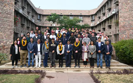 'फ्रेंडशिप ऑन पिच': मेजबान आईआईएचएमआर यूनिवर्सिटी ने ब्रायंट यूनिवर्सिटी से खेला दोस्ताना क्रिकेट मैच