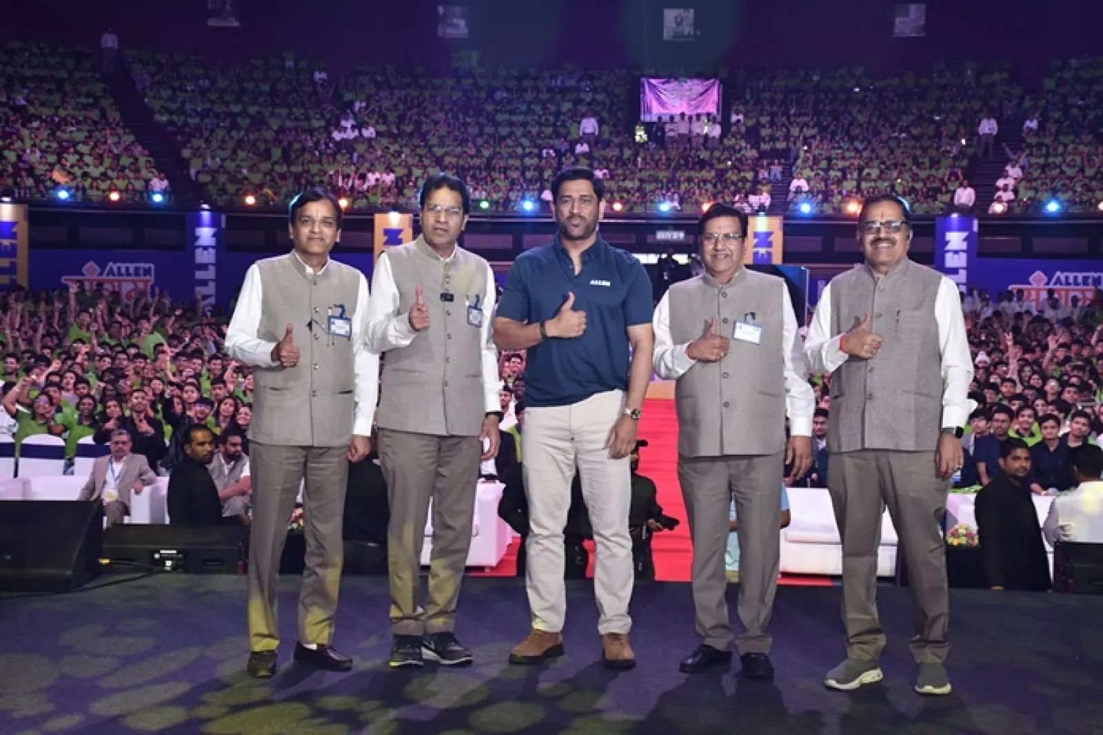 Cricket icon MS Dhoni Inspires Record-Breaking 3.5 Lakh Students In Largest-Ever Student Summit by Allen