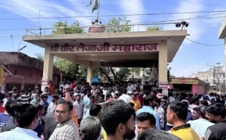 जयपुर में वीर तेजाजी महाराज की मूर्ति खंडित होने पर हंगामा, टोंक रोड जाम – भारी पुलिस बल तैनात