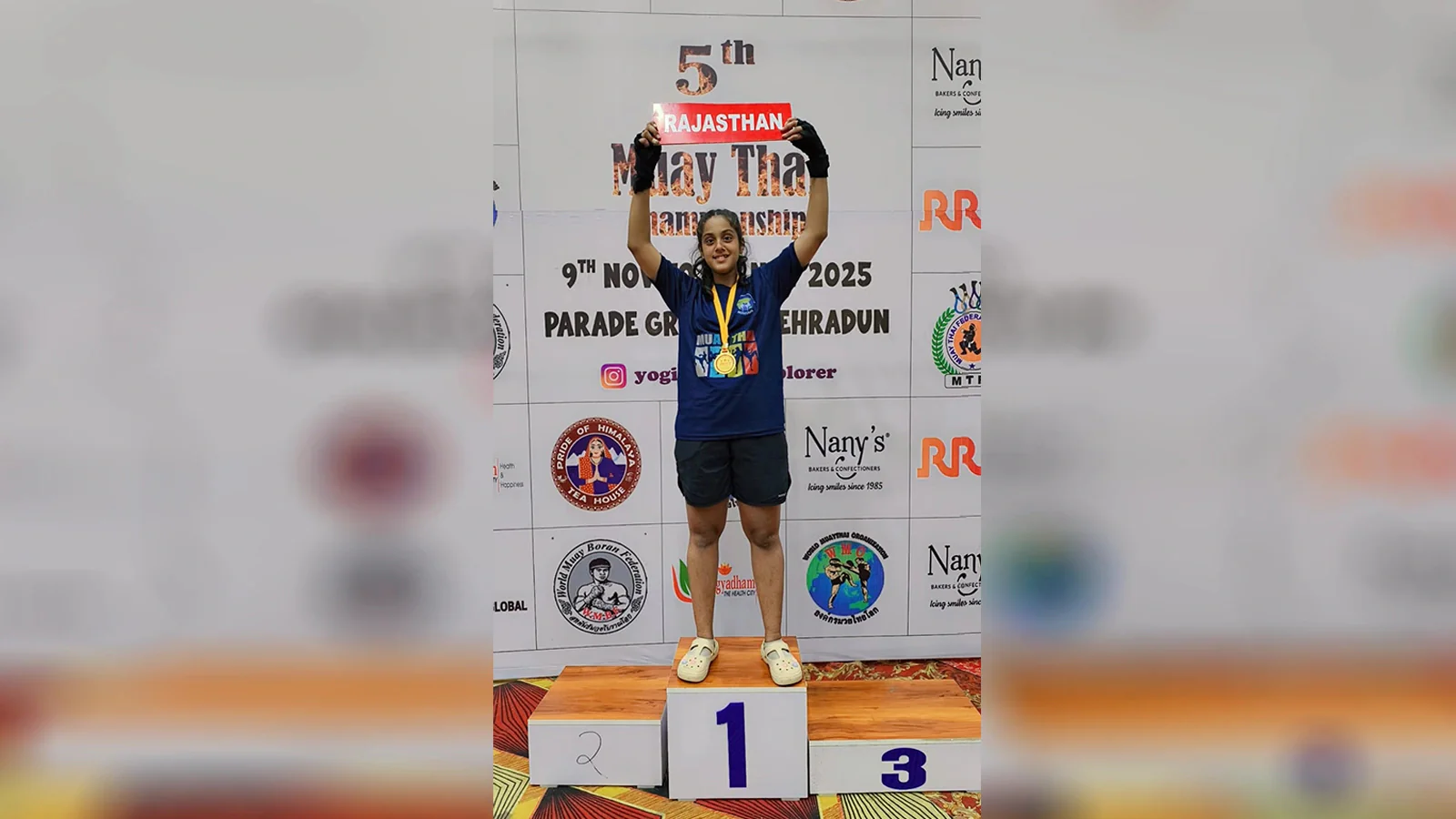 चार्ली शर्मा ने किया जयपुर का नाम रोशन, मुआय थाई नेशनल चैंपियनशिप में जीता स्वर्ण पदक