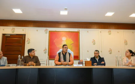 मुख्यमंत्री भजनलाल शर्मा ने इंडिया स्टोनमार्ट 2026 की तैयारियों की समीक्षा की