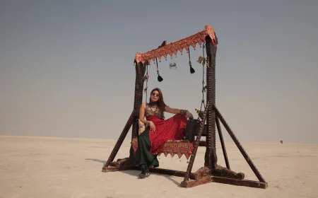 फेमिना मिस इंडिया की रनर-अप ने रण उत्सव में बिखेरी चमक