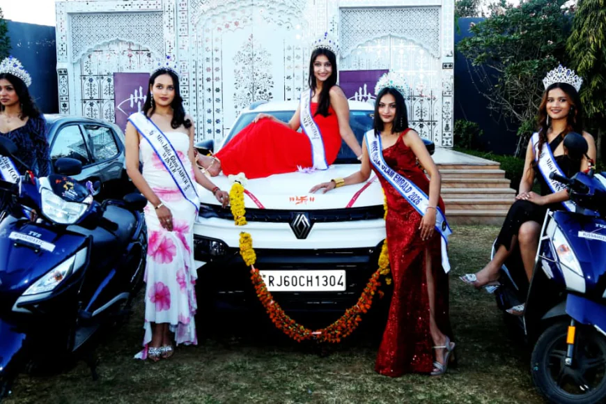 अनंता मिस इंडिया ग्लैम 2026 विजेताओं को मिले कार, स्कूटी और नकद पुरस्कार