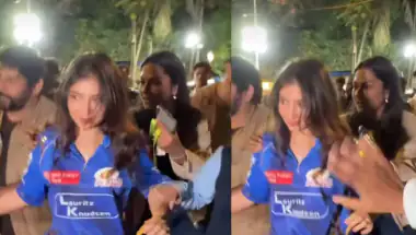 वानखेड़े में सारा अर्जुन को फैंस ने घेरा, पिता एस.जे. सूर्या ने भीड़ से बचाकर सुरक्षित निकाला