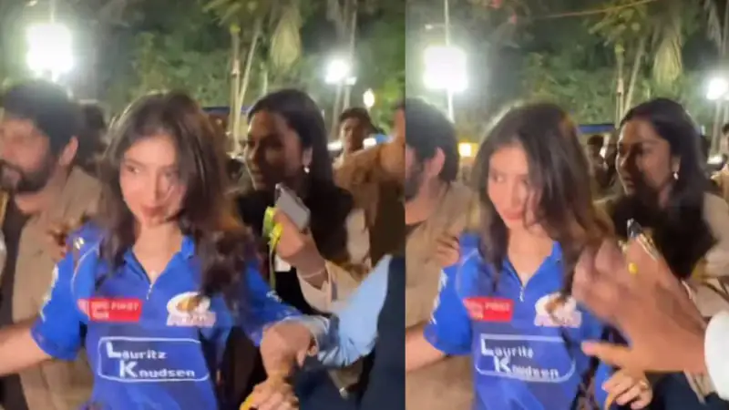 वानखेड़े में सारा अर्जुन को फैंस ने घेरा, पिता एस.जे. सूर्या ने भीड़ से बचाकर सुरक्षित निकाला